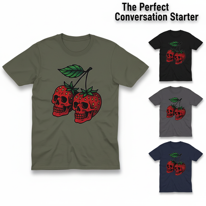 Strawberry Skulls T-Shirt_color_hero