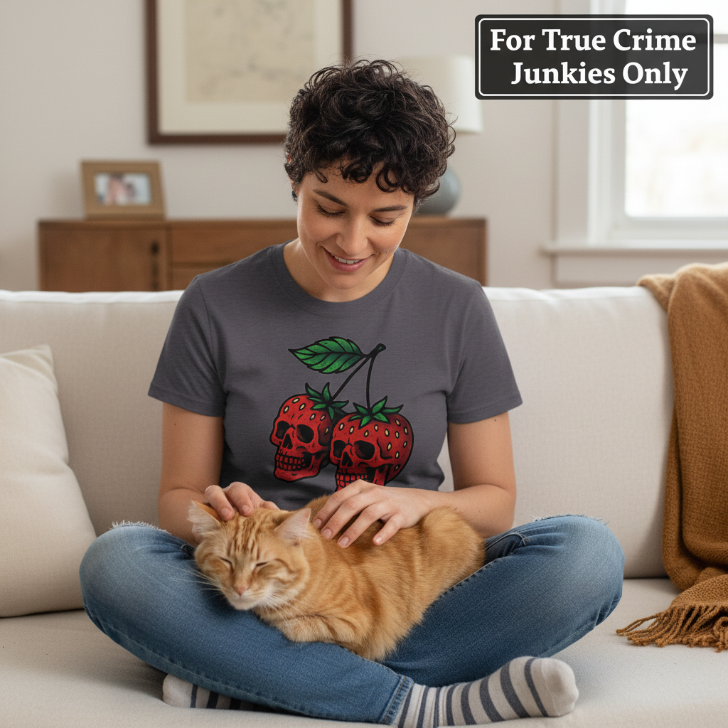 Strawberry Skulls T-Shirt_pet_companion