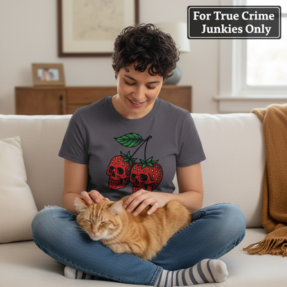 Strawberry Skulls T-Shirt_pet_companion