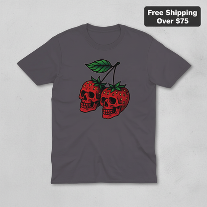 Strawberry Skulls T-Shirt_clean