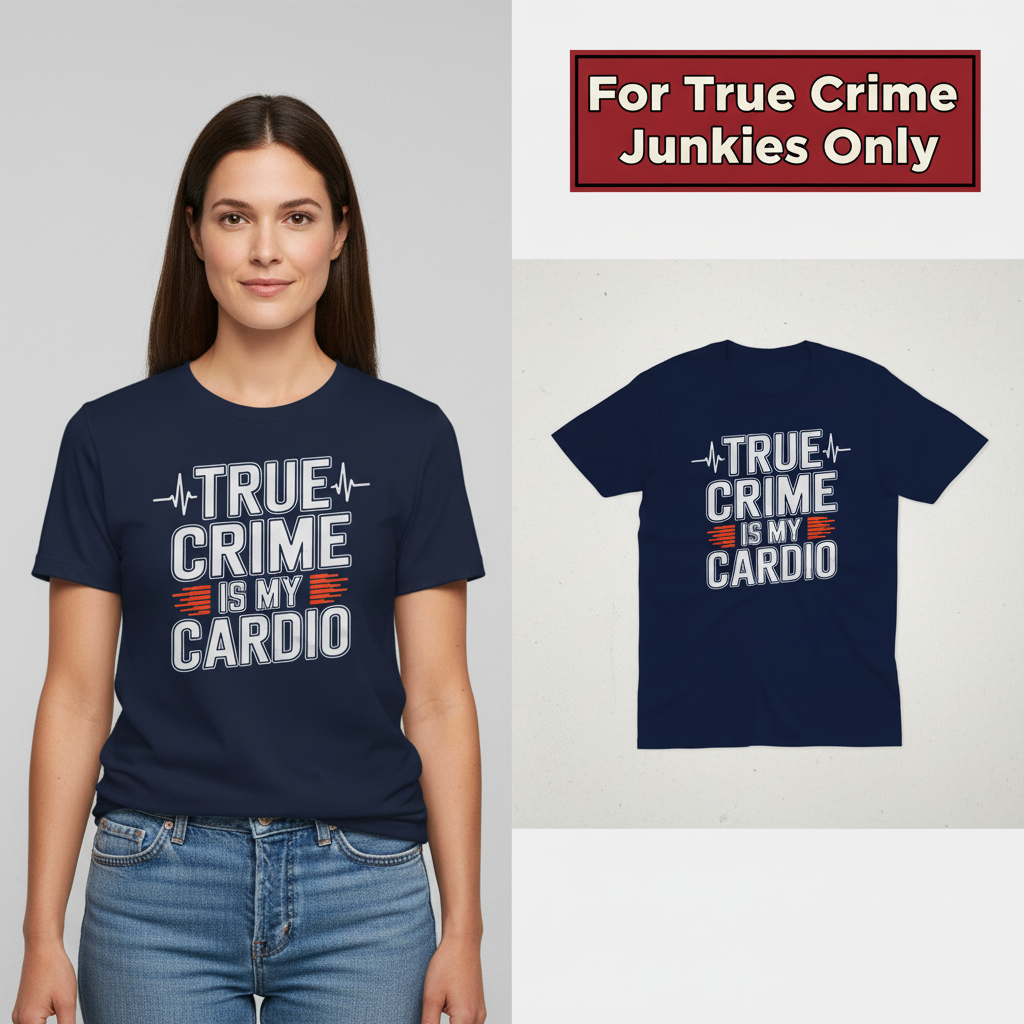 True Crime Cardio T-Shirt_model_flat