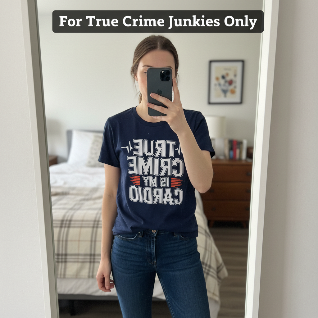 True Crime Cardio T-Shirt_mirror_selfie