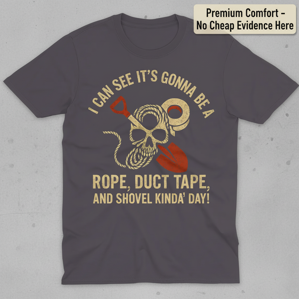 Rope, Duct Tape & Shovel T-Shirt_clean