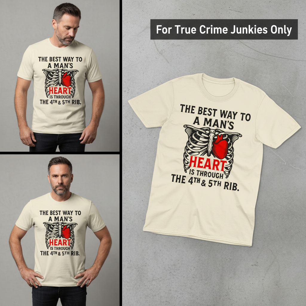 Shortcut To A Man's Heart T-Shirt_3_panel