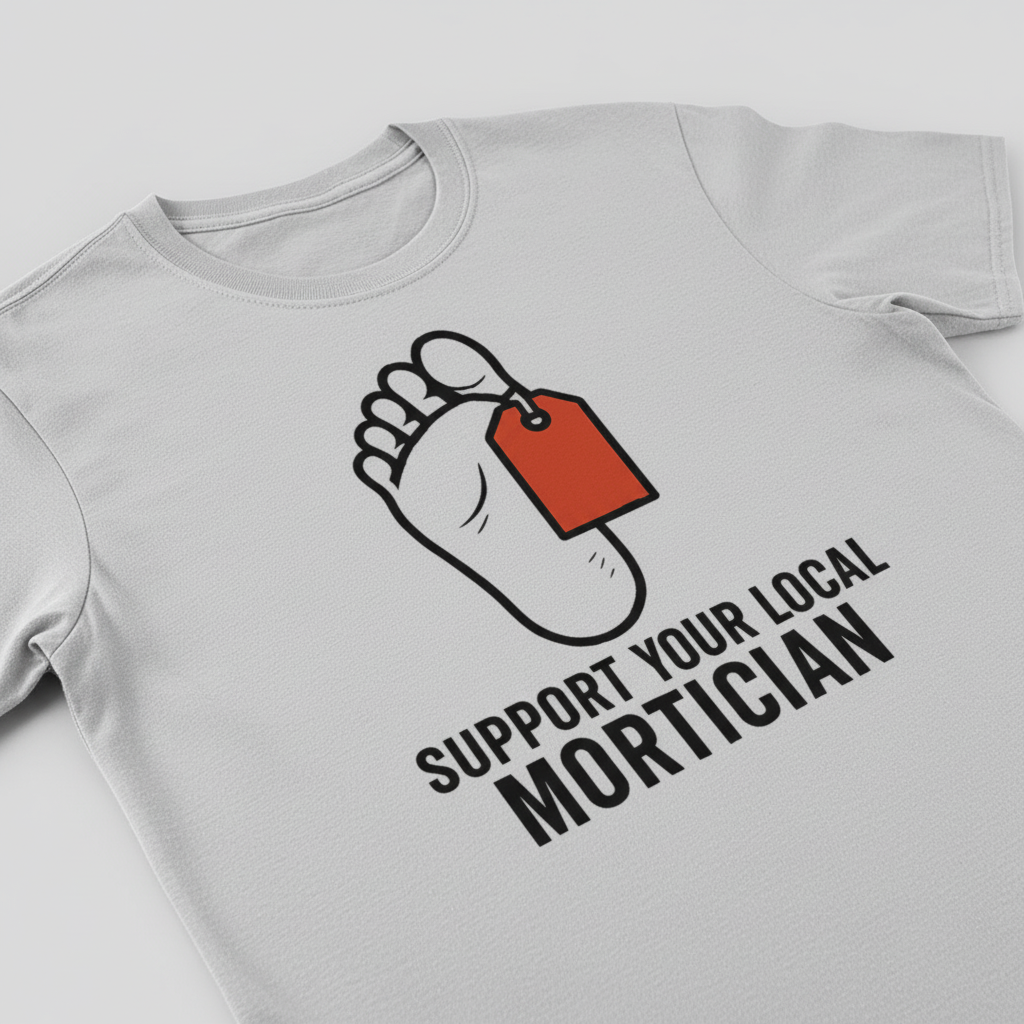 Support Your Local Mortician T-Shirt__detail