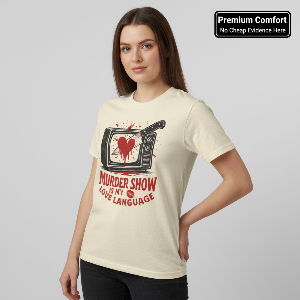 Murder Show Love Language T-Shirt__benefit
