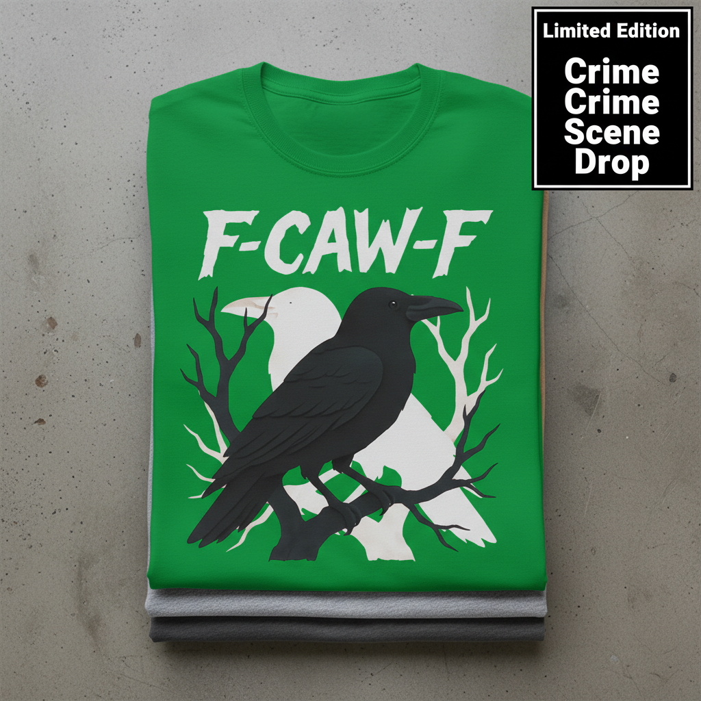 F-CAW-F Raven Attitude T-Shirt_stacked_flatlay