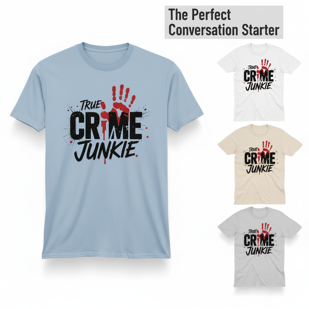 True Crime Junkie T-Shirt_color_hero