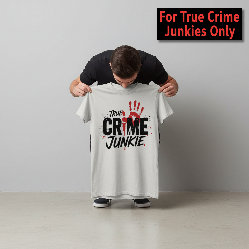 True Crime Junkie T-Shirt_dangle