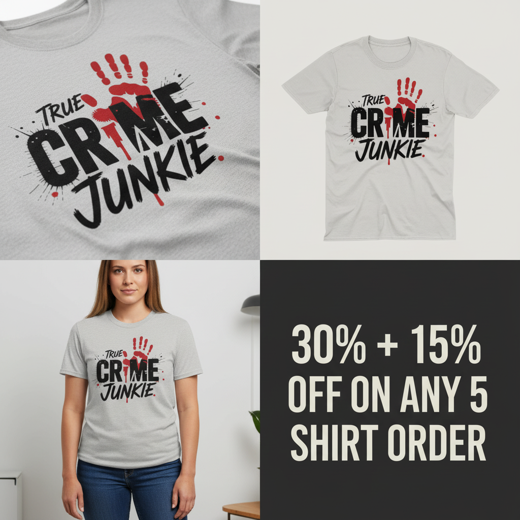 True Crime Junkie T-Shirt_4_panel