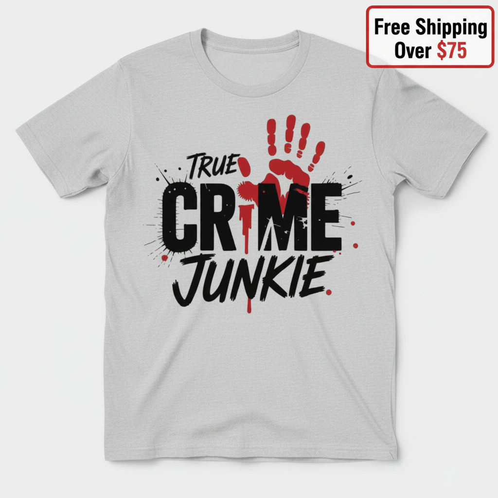 True Crime Junkie T-Shirt_clean
