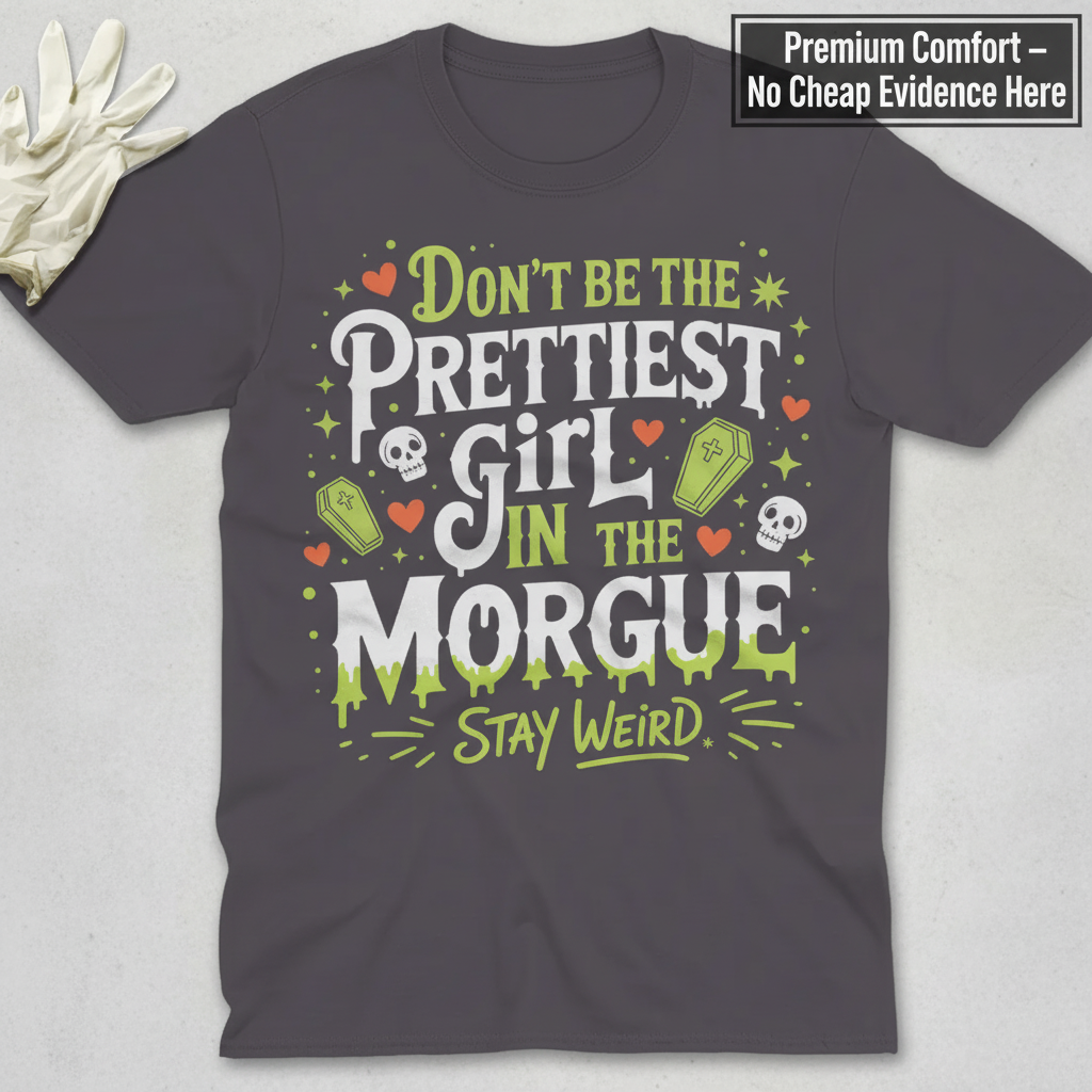 Prettiest Girl in the Morgue T-Shirt_clean