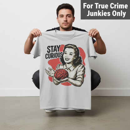 Stay Curious Retro Brain T-Shirt_dangle