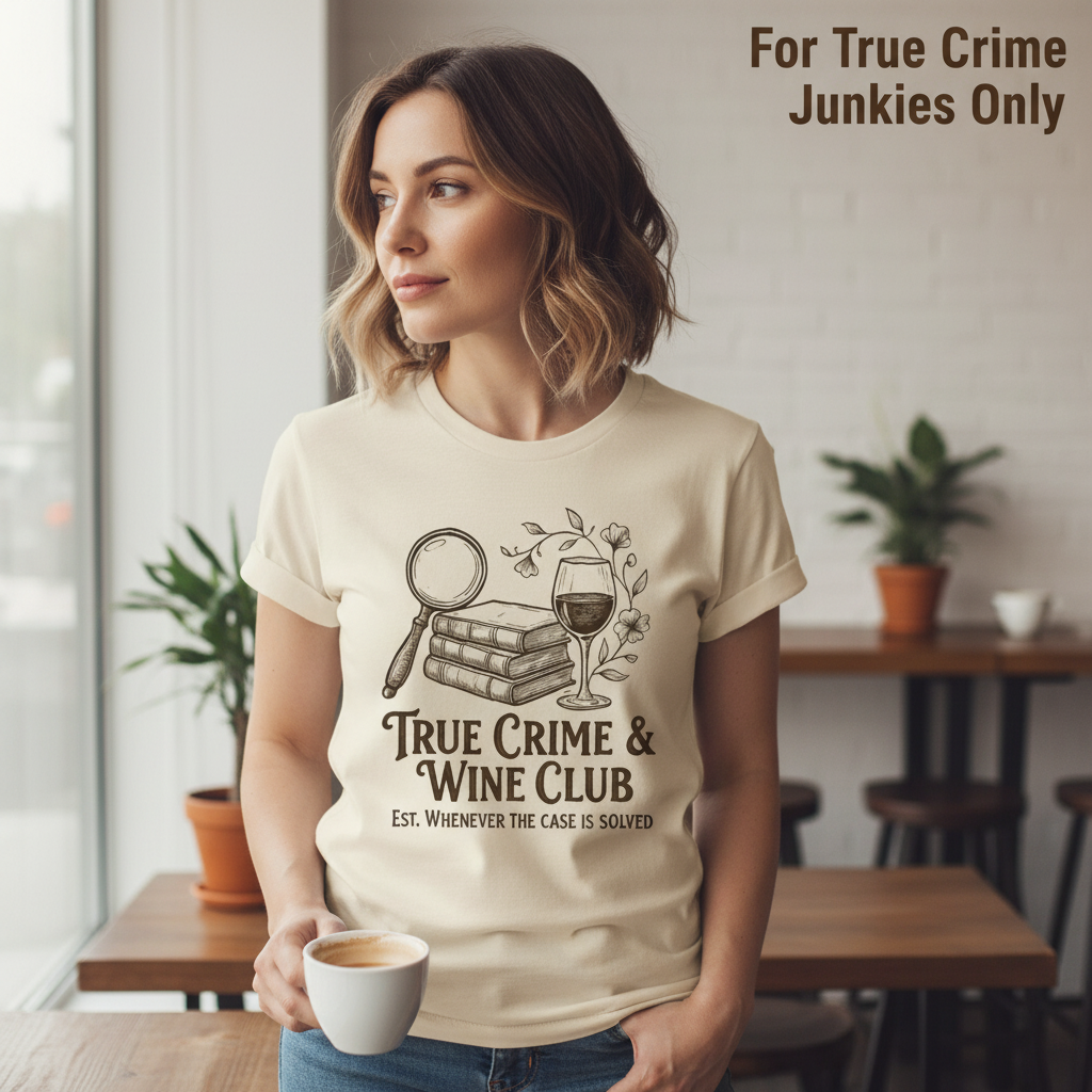 True Crime & Wine Club T-Shirt__lifestyle