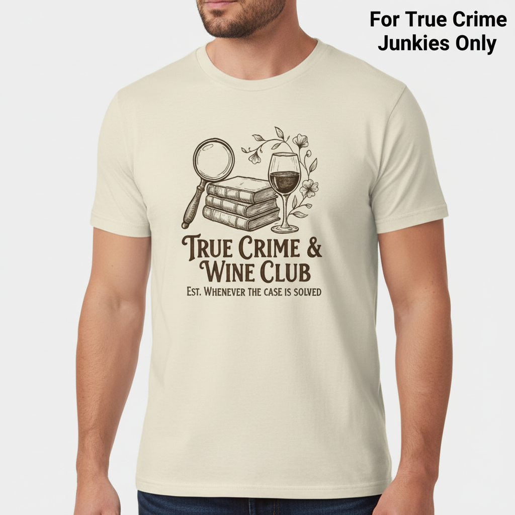 True Crime & Wine Club T-Shirt__hero