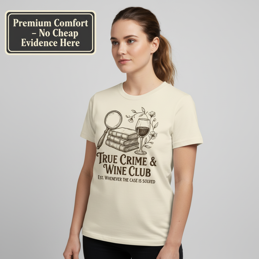 True Crime & Wine Club T-Shirt__benefit