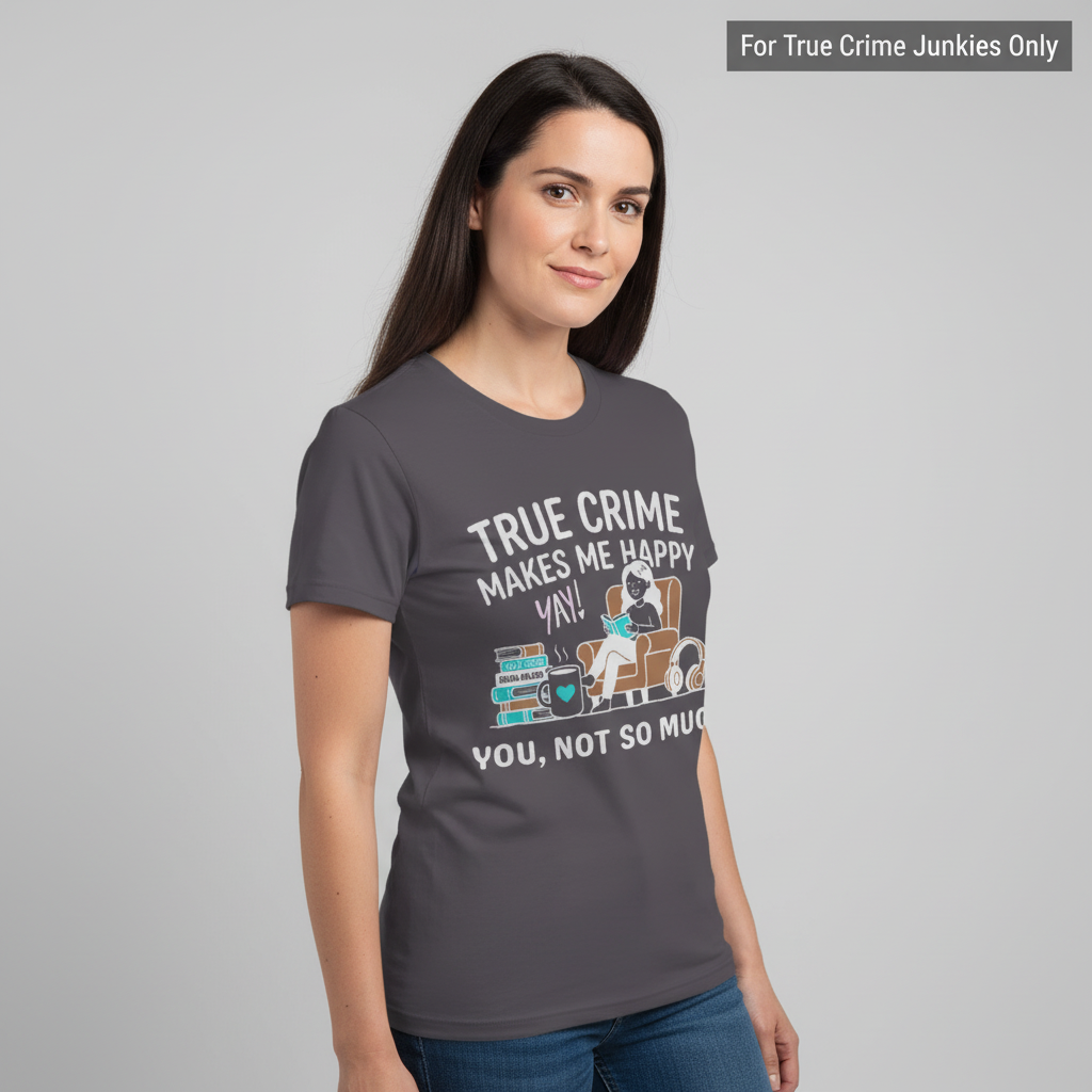 True Crime Makes Me Happy T-Shirt__hero