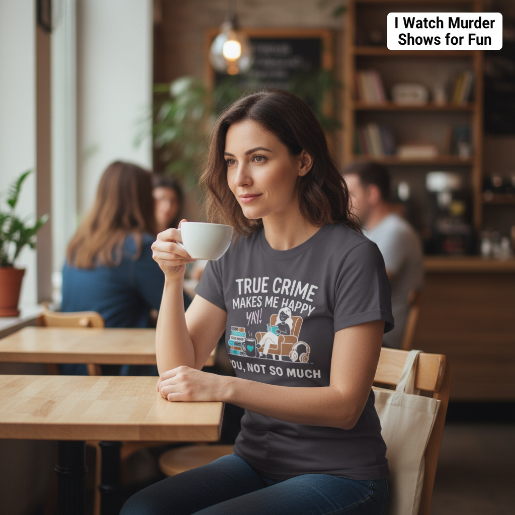 True Crime Makes Me Happy T-Shirt__lifestyle