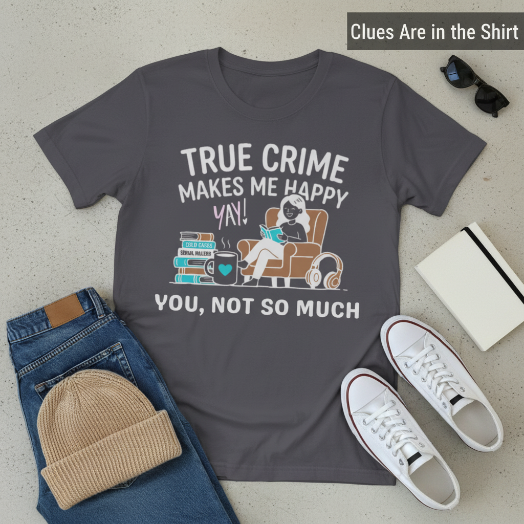 True Crime Makes Me Happy T-Shirt__pair