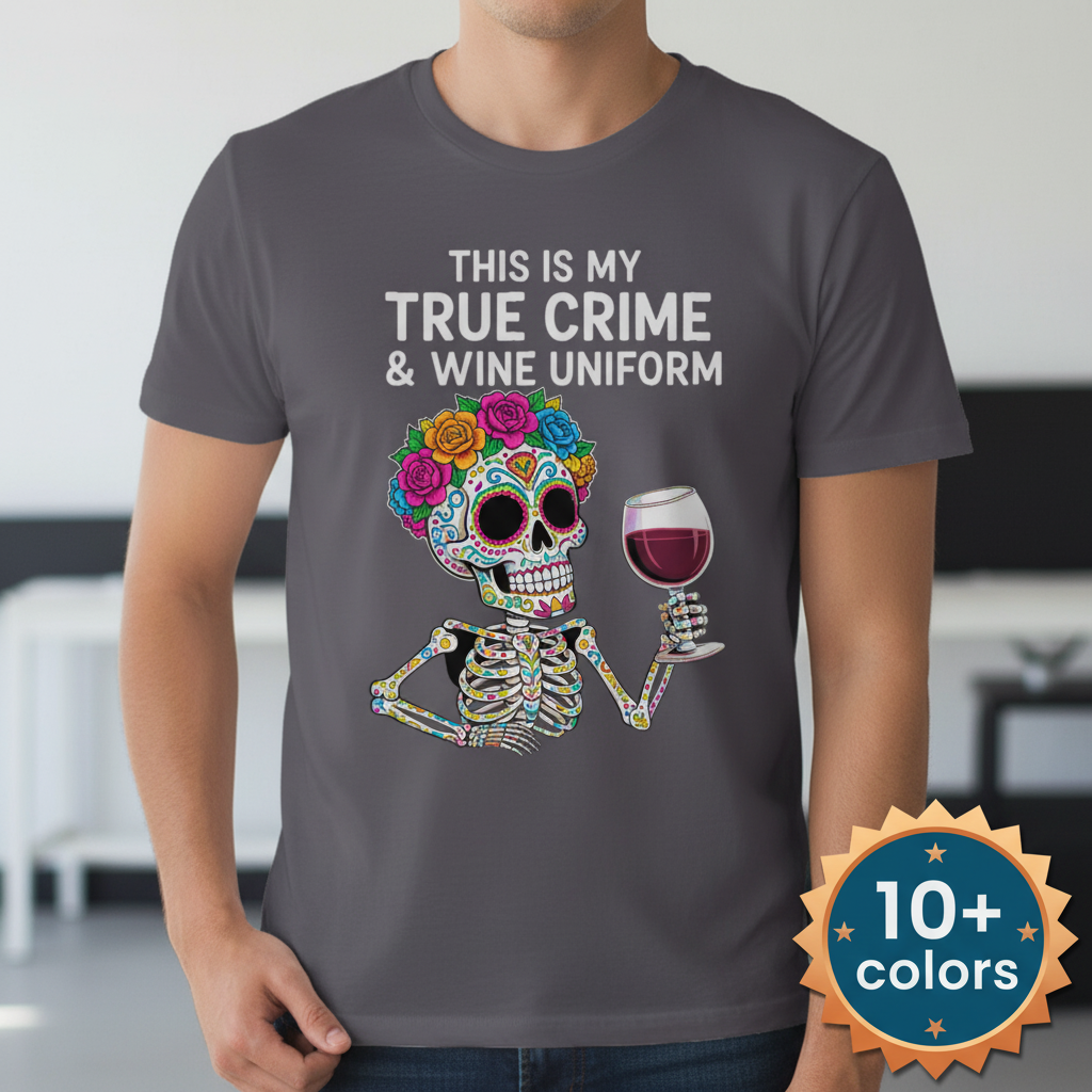 True Crime & Wine Uniform T-Shirt_badge