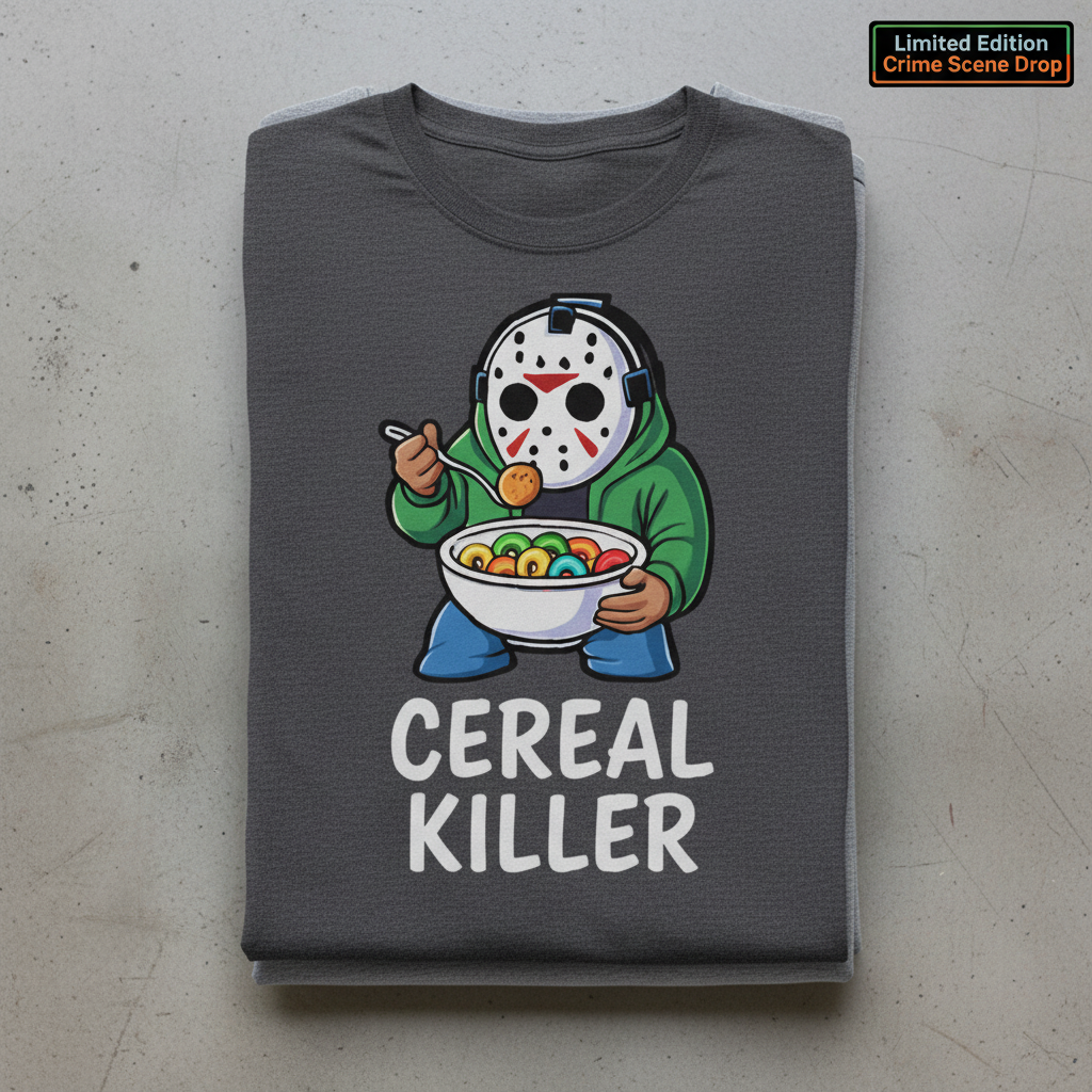 Cereal Killer T-Shirt_stacked_flatlay