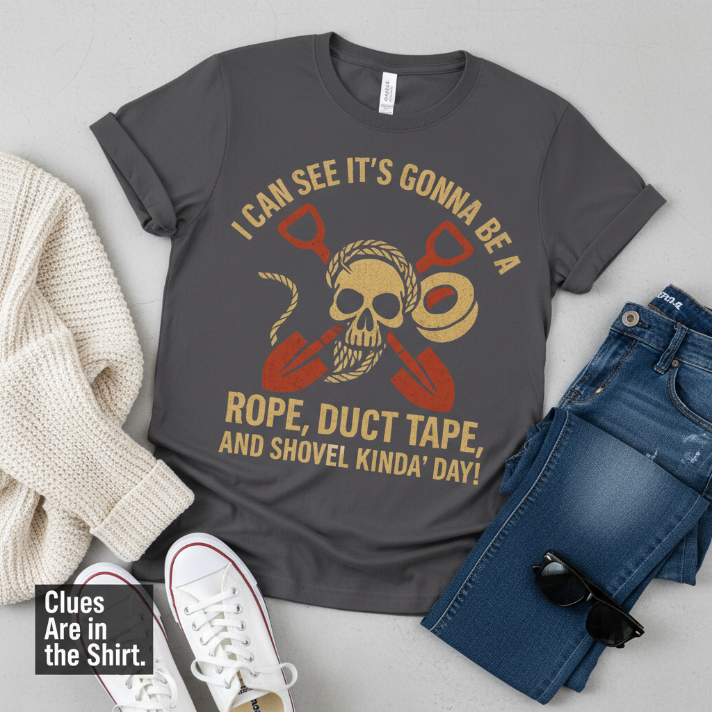 Rope, Duct Tape, and Shovel T-Shirt__pair