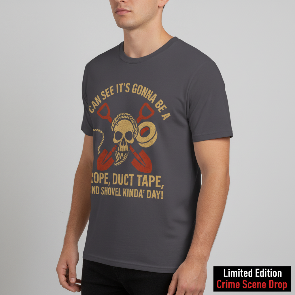 Rope, Duct Tape, and Shovel T-Shirt__space