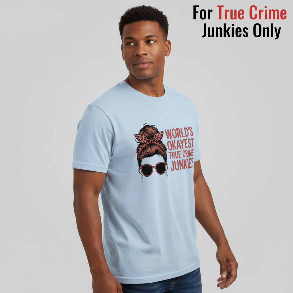 World's Okayest True Crime Junkie T-Shirt__hero