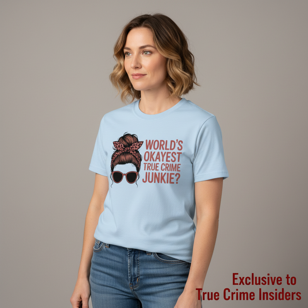 World's Okayest True Crime Junkie T-Shirt__space