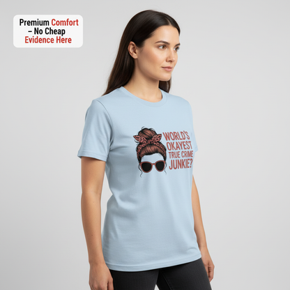 World's Okayest True Crime Junkie T-Shirt__benefit