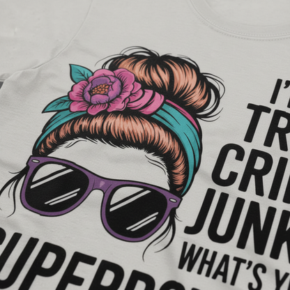 True Crime Junkie Superpower T-Shirt__detail