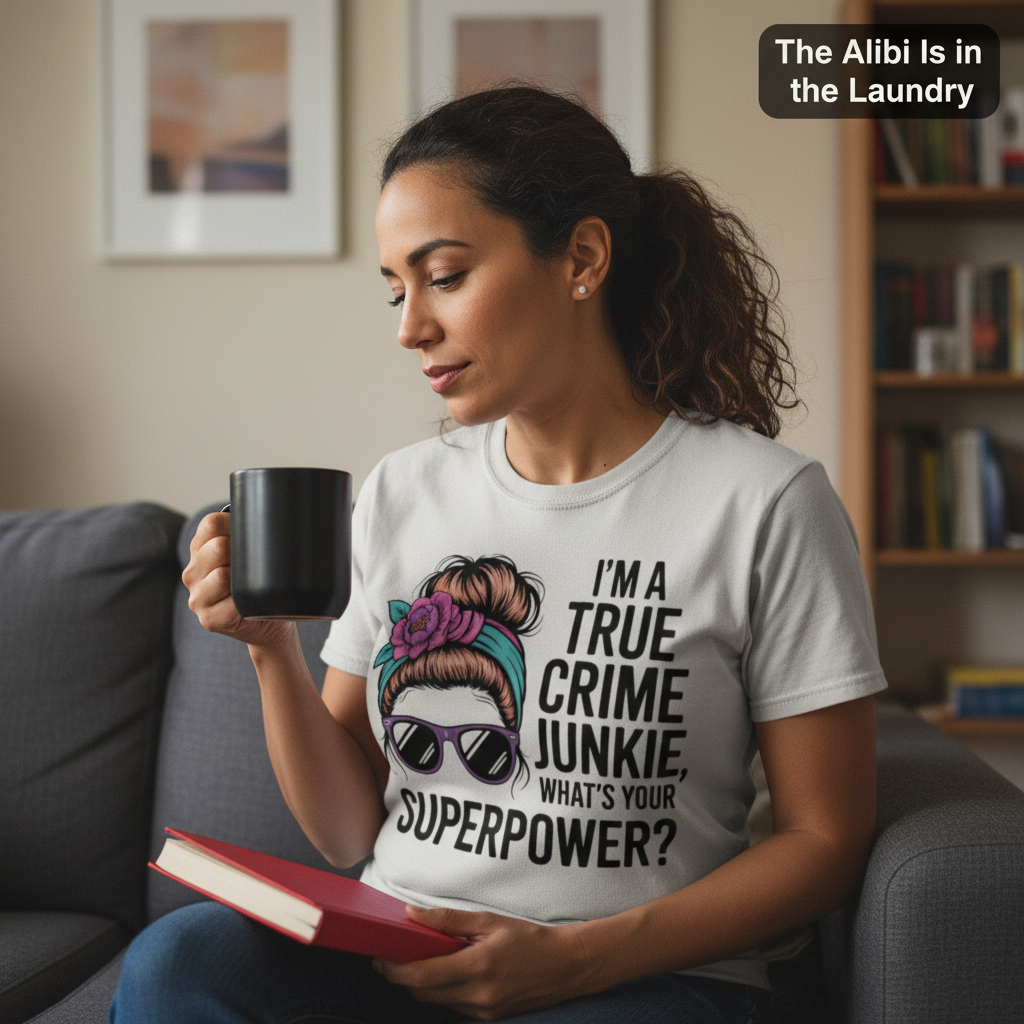 True Crime Junkie Superpower T-Shirt__use