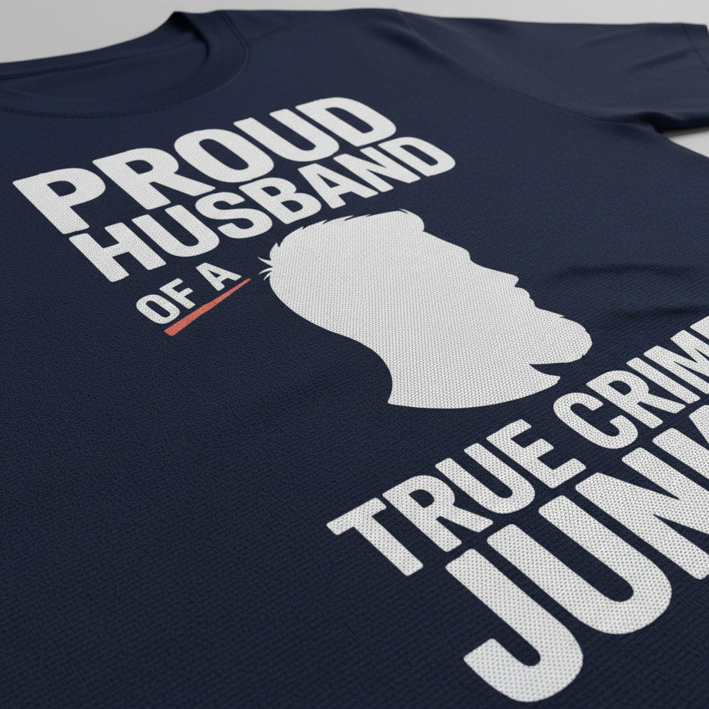 Proud Husband True Crime Junkie T-Shirt__detail