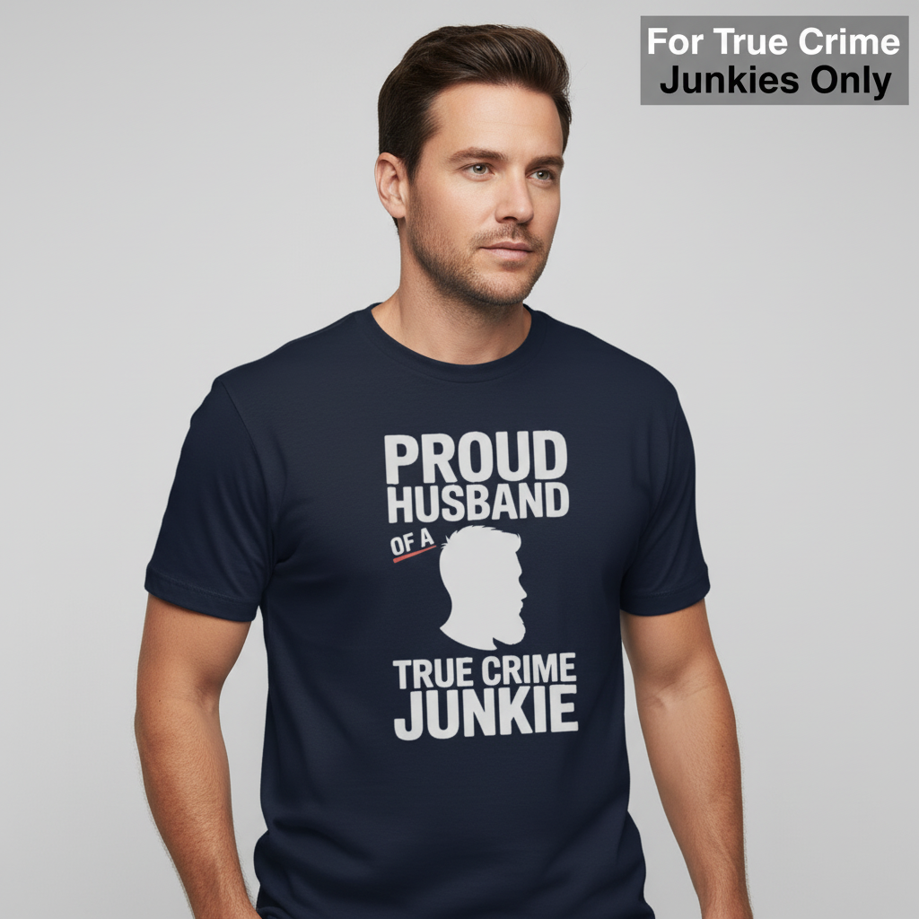 Proud Husband True Crime Junkie T-Shirt__hero