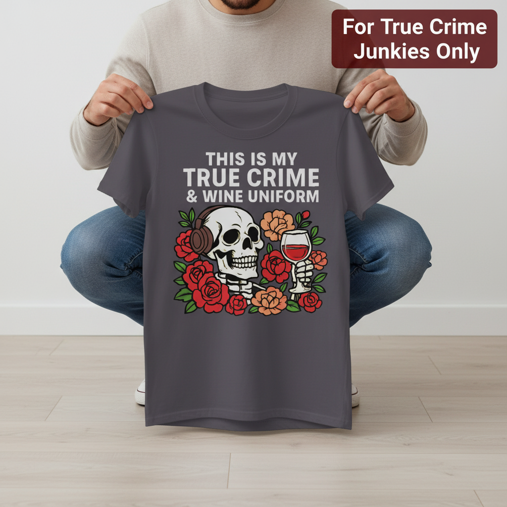 True Crime & Wine Uniform T-Shirt_dangle