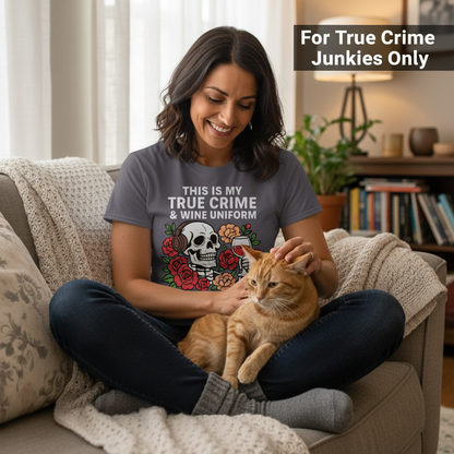 True Crime & Wine Uniform T-Shirt_pet_companion