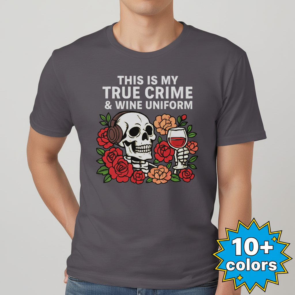 True Crime & Wine Uniform T-Shirt_badge
