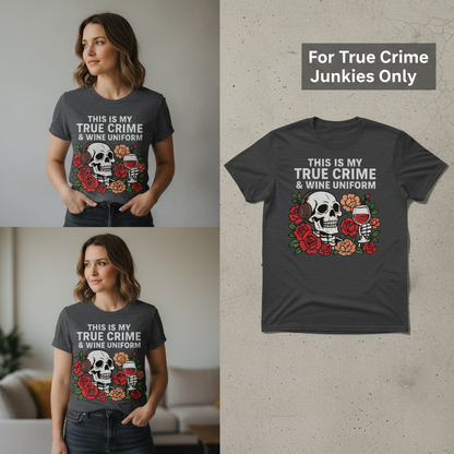 True Crime & Wine Uniform T-Shirt_3_panel