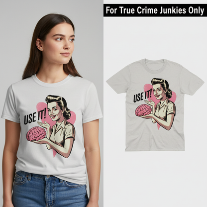 Use Your Brain T-Shirt_model_flat