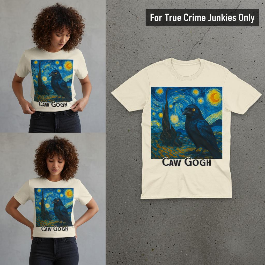 Caw Gogh T-Shirt_3_panel
