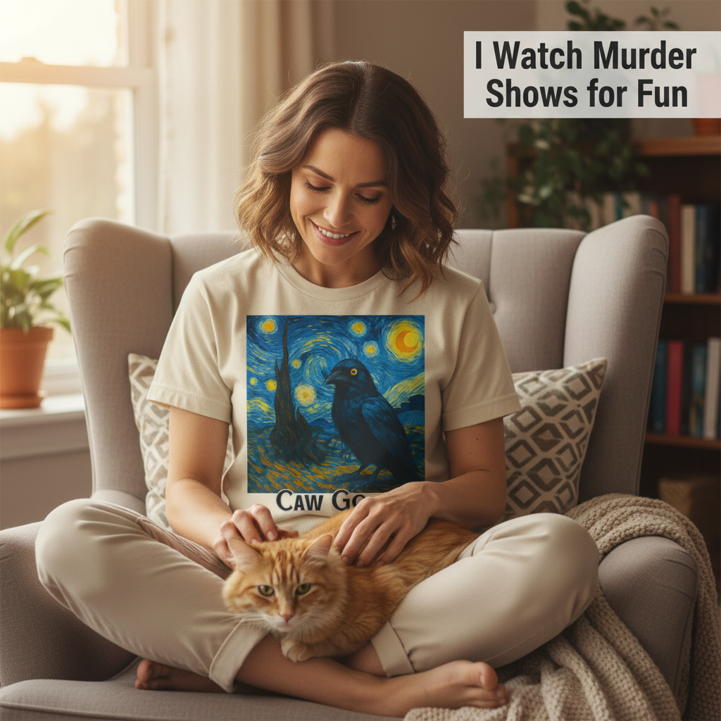 Caw Gogh T-Shirt_pet_companion