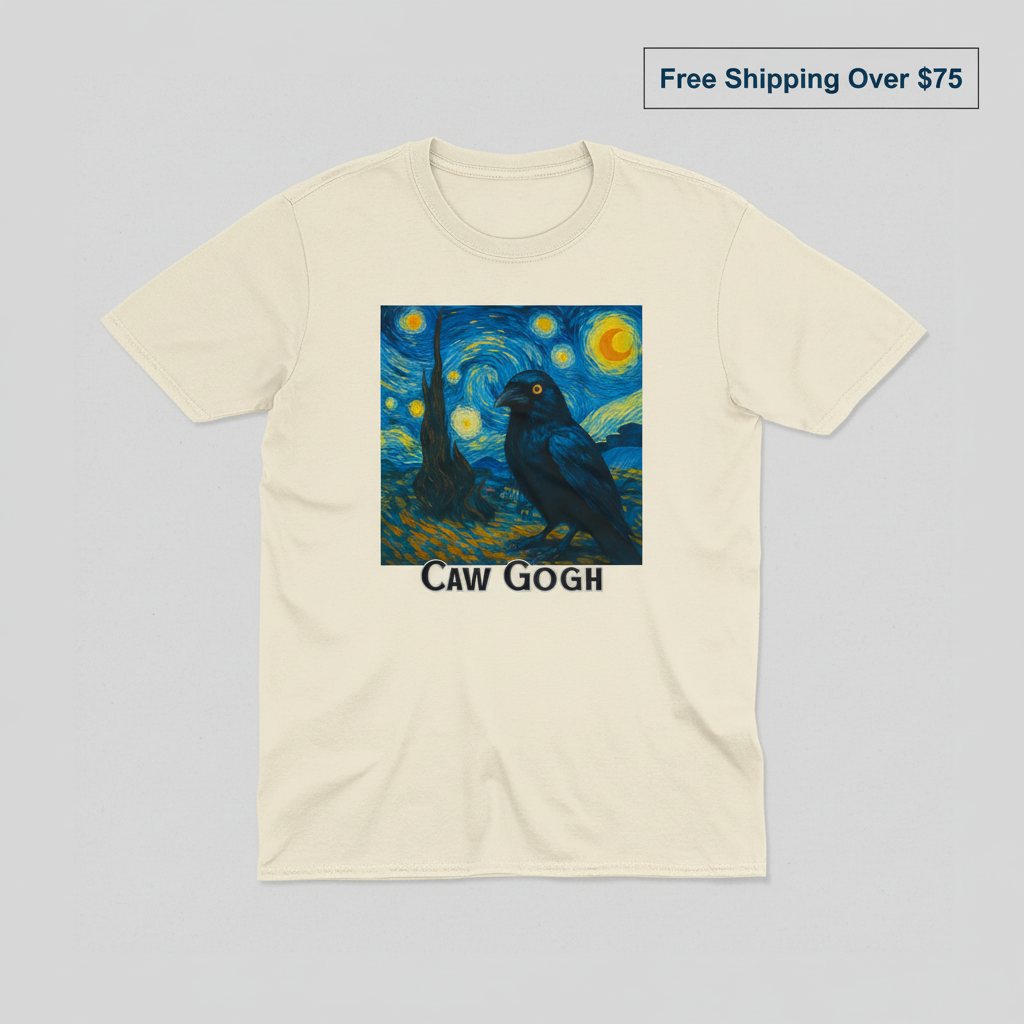 Caw Gogh T-Shirt_clean