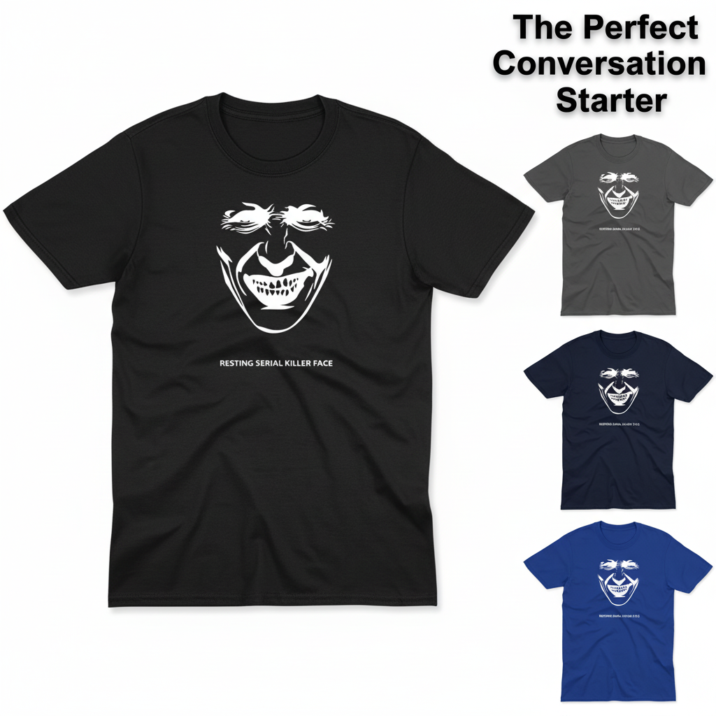 Resting Serial Killer Face T-Shirt_color_hero