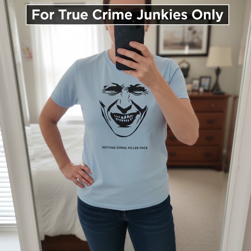 Resting Serial Killer Face T-Shirt_mirror_selfie