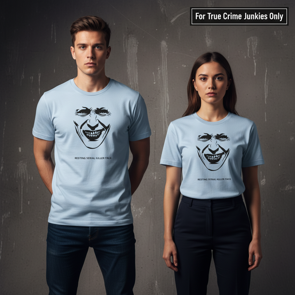 Resting Serial Killer Face T-Shirt_stoic