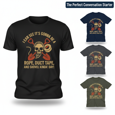 Rope, Duct Tape, and Shovel T-Shirt_color_hero