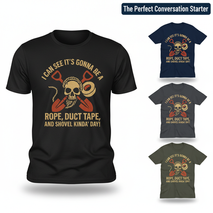 Rope, Duct Tape, and Shovel T-Shirt_color_hero