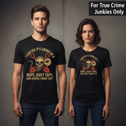Rope, Duct Tape, and Shovel T-Shirt_stoic