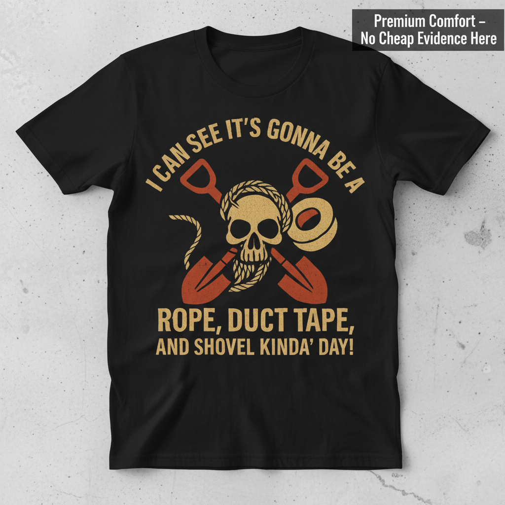 Rope, Duct Tape, and Shovel T-Shirt_clean