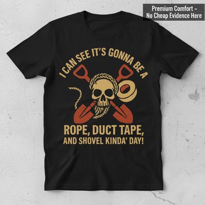 Rope, Duct Tape, and Shovel T-Shirt_clean